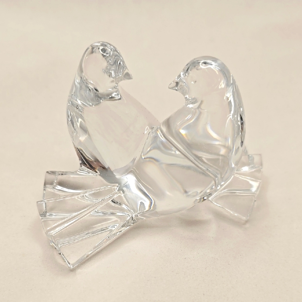 Baccarat Crystal Loving Doves